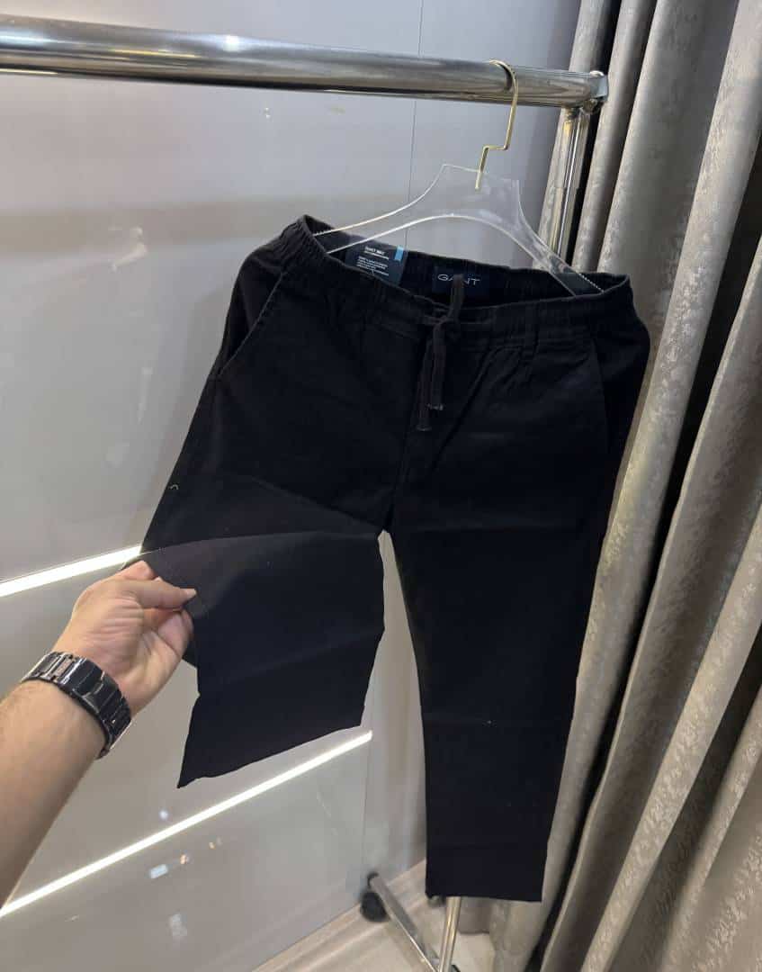 Gant Black Premium Classic Cotton Pant
