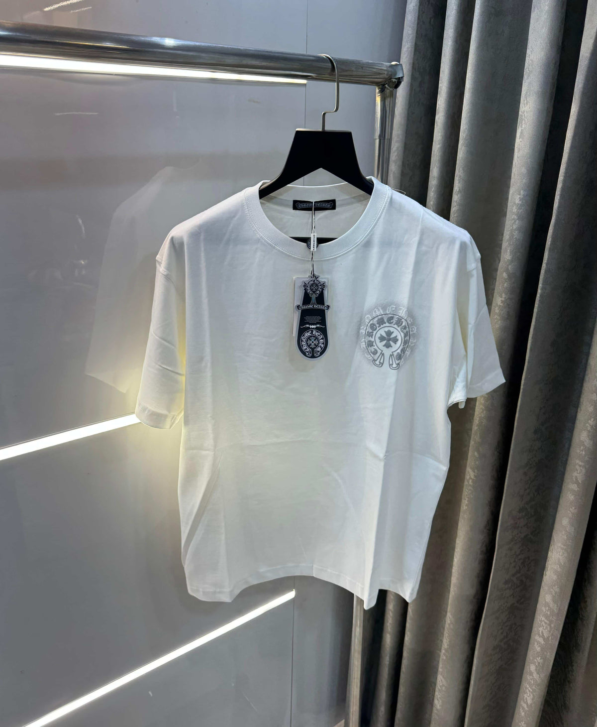 Chrome Hearts White Printed Imported Oversized T-Shirt