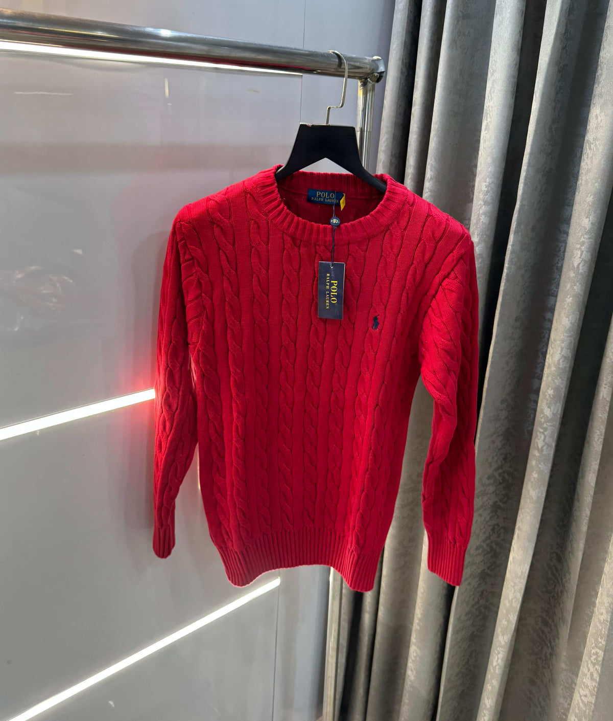 Ralp h Laure n red Imported Knitted Pull Over