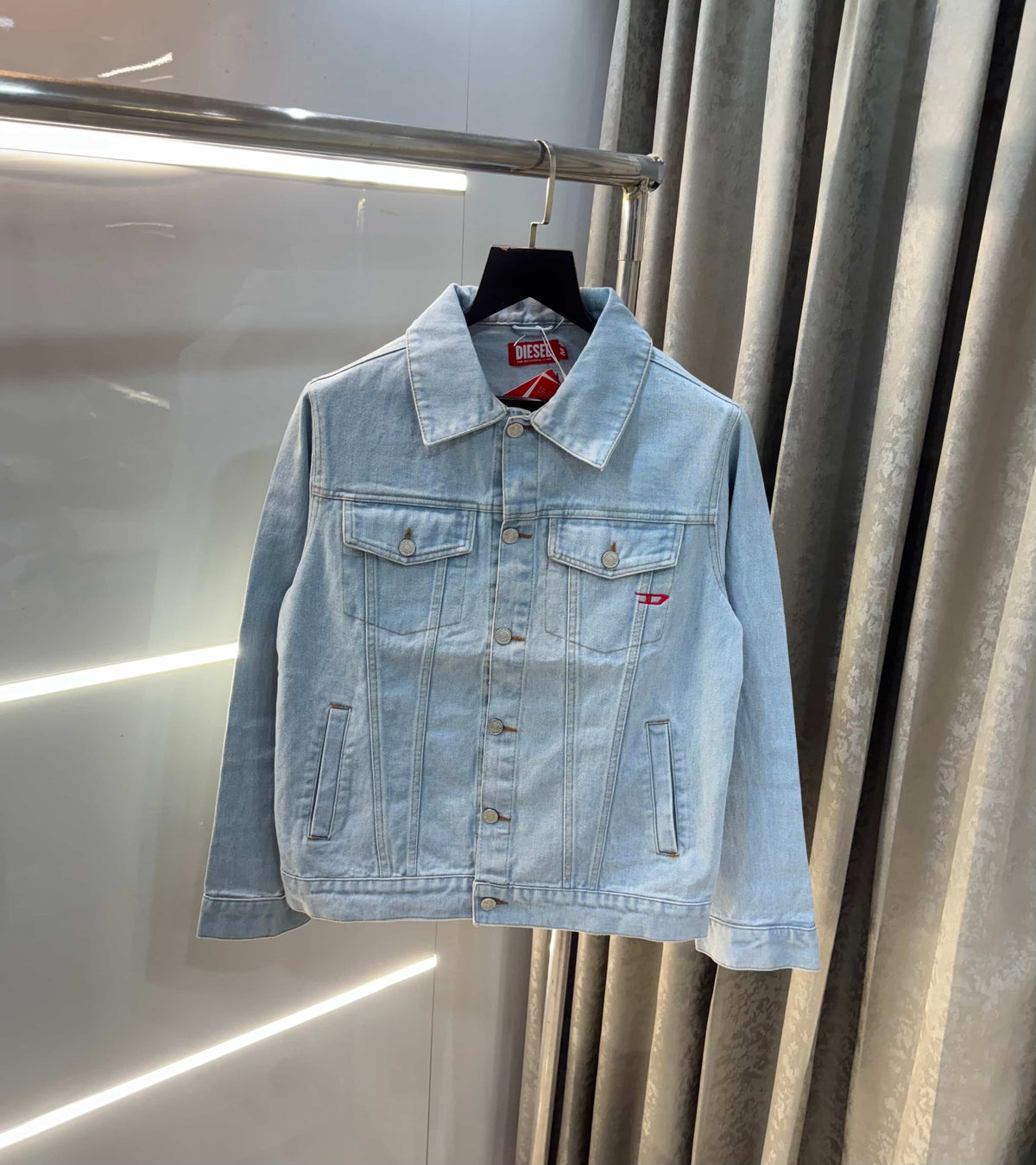 Diese l Sky Blue Diljit Edition Imported Denim Jacket