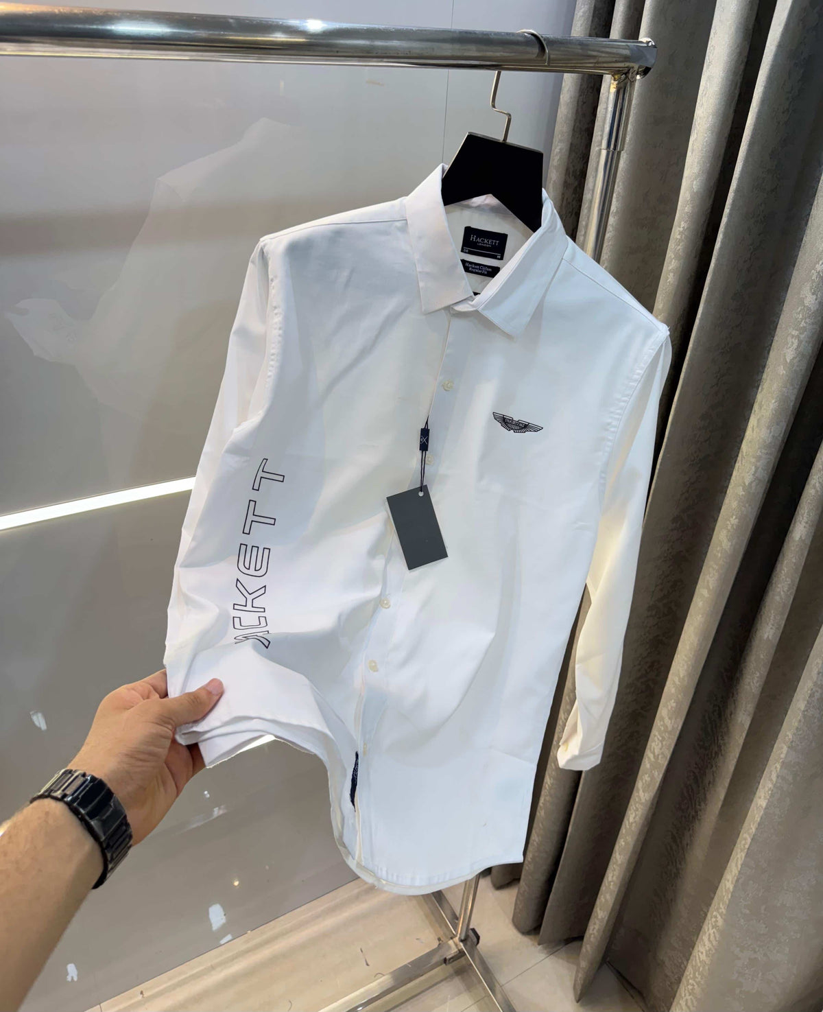 Hacket Londo n wahit Logo Print Premium Shirt