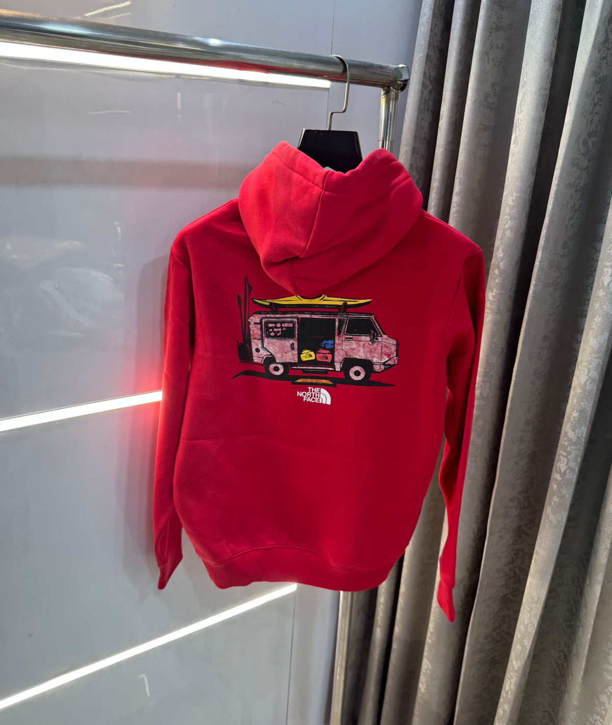 The North Face Red Printed Imported Hoodie