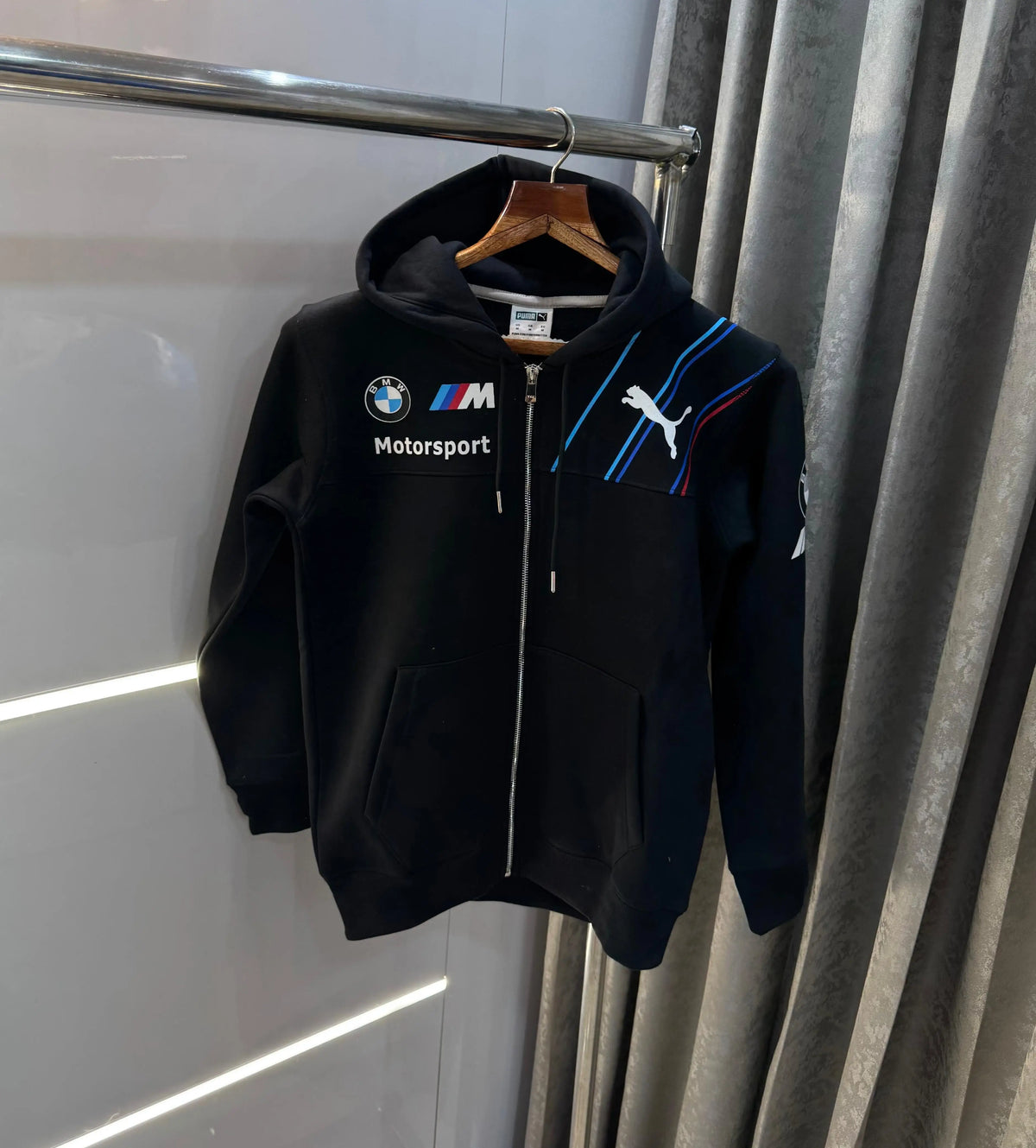 pum a Black zipper Imported Jacket