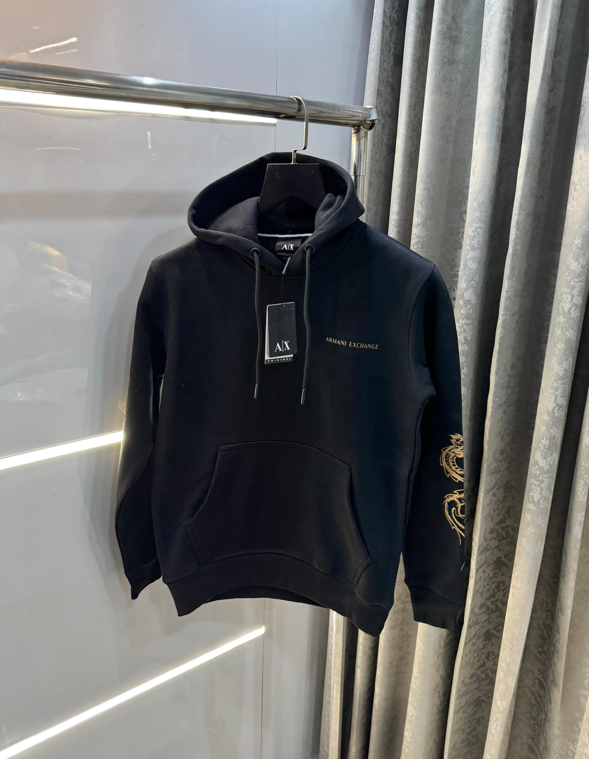 Arman i E-xchange Black hand Print Premium Hoodie