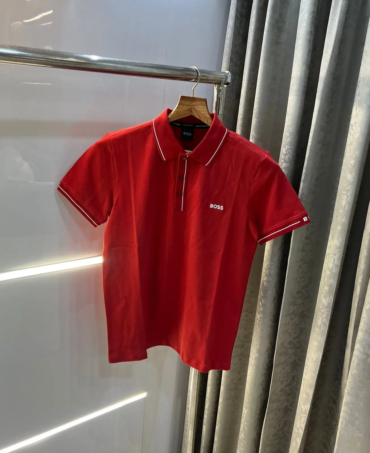 Hugo Bos s Red Premium Polo T-Shirt