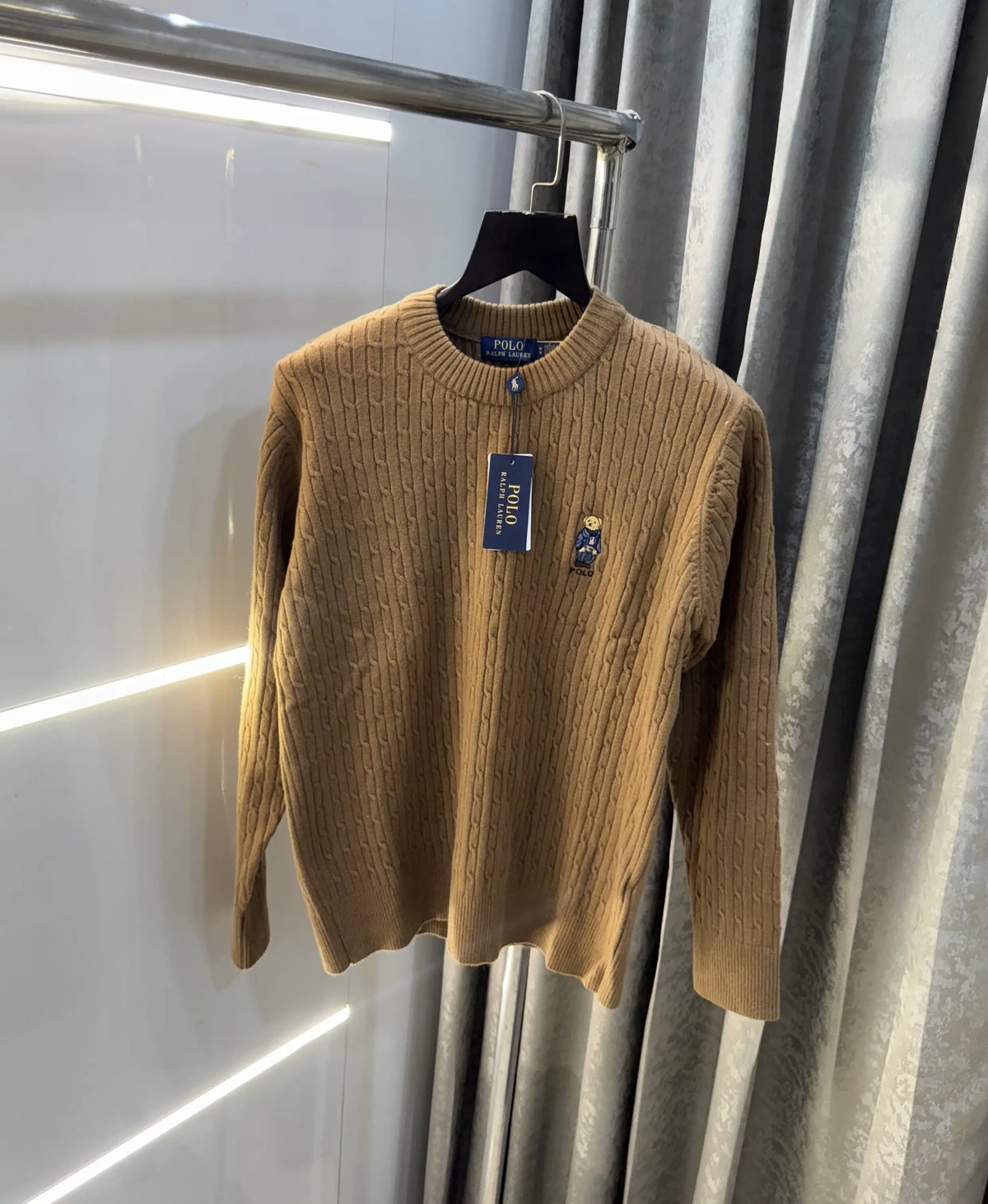 Ralp h Laure n Brown Teddy Edition Imported Pull Over