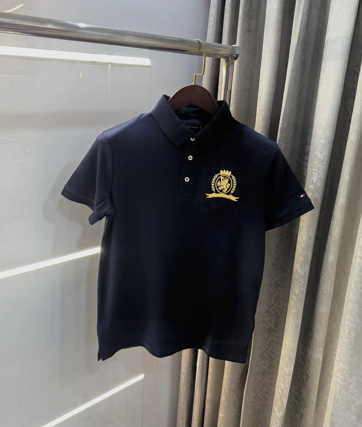 Tommy Hilfiger Navy Blue Logo Work Premium Polo T-Shirt