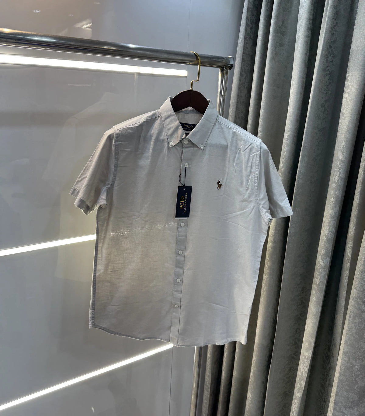 Ralph Lauren Grey Premium Linen Shirt