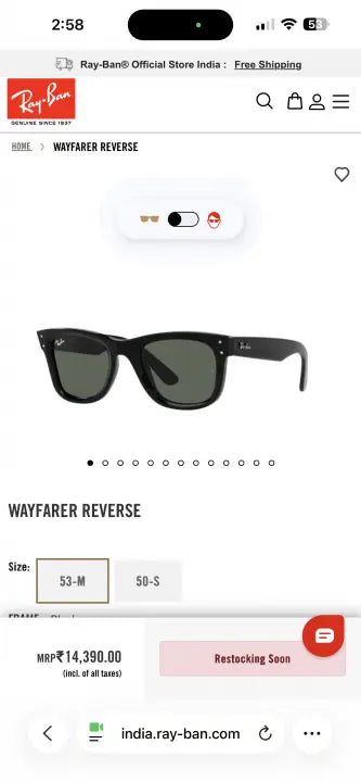 RAY-BAN SUNGLASSES