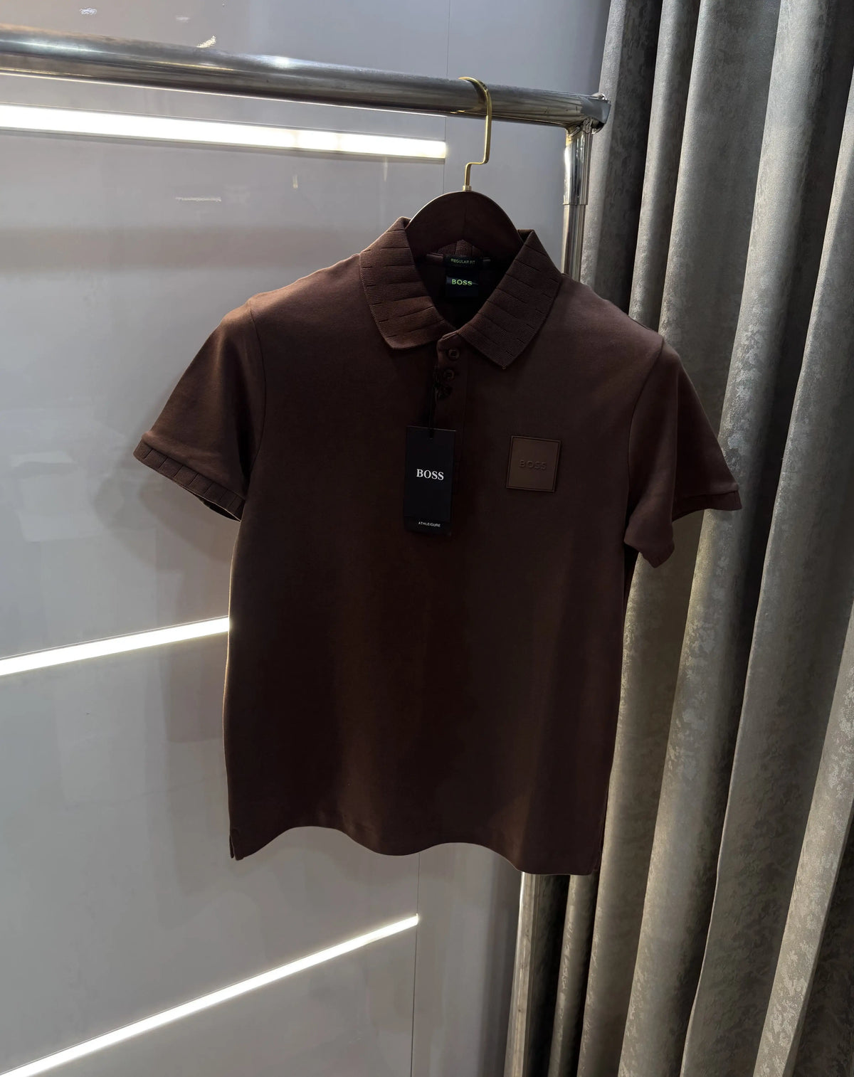 Hugo Boss Brown Premium Polo T-shirt