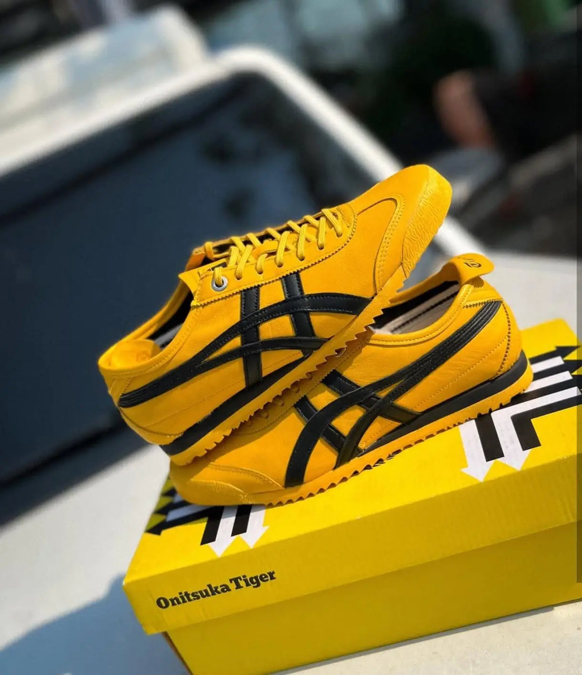 Onitsuka Tiger Mexico 66 SD Yellow Black 7A Premium Sneakers (D-2033)