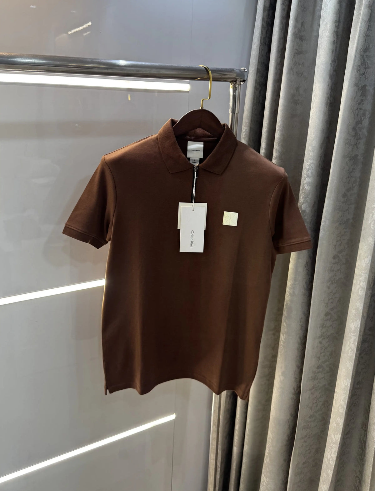 Calvin Klein Brown Premium Polo T-Shirt