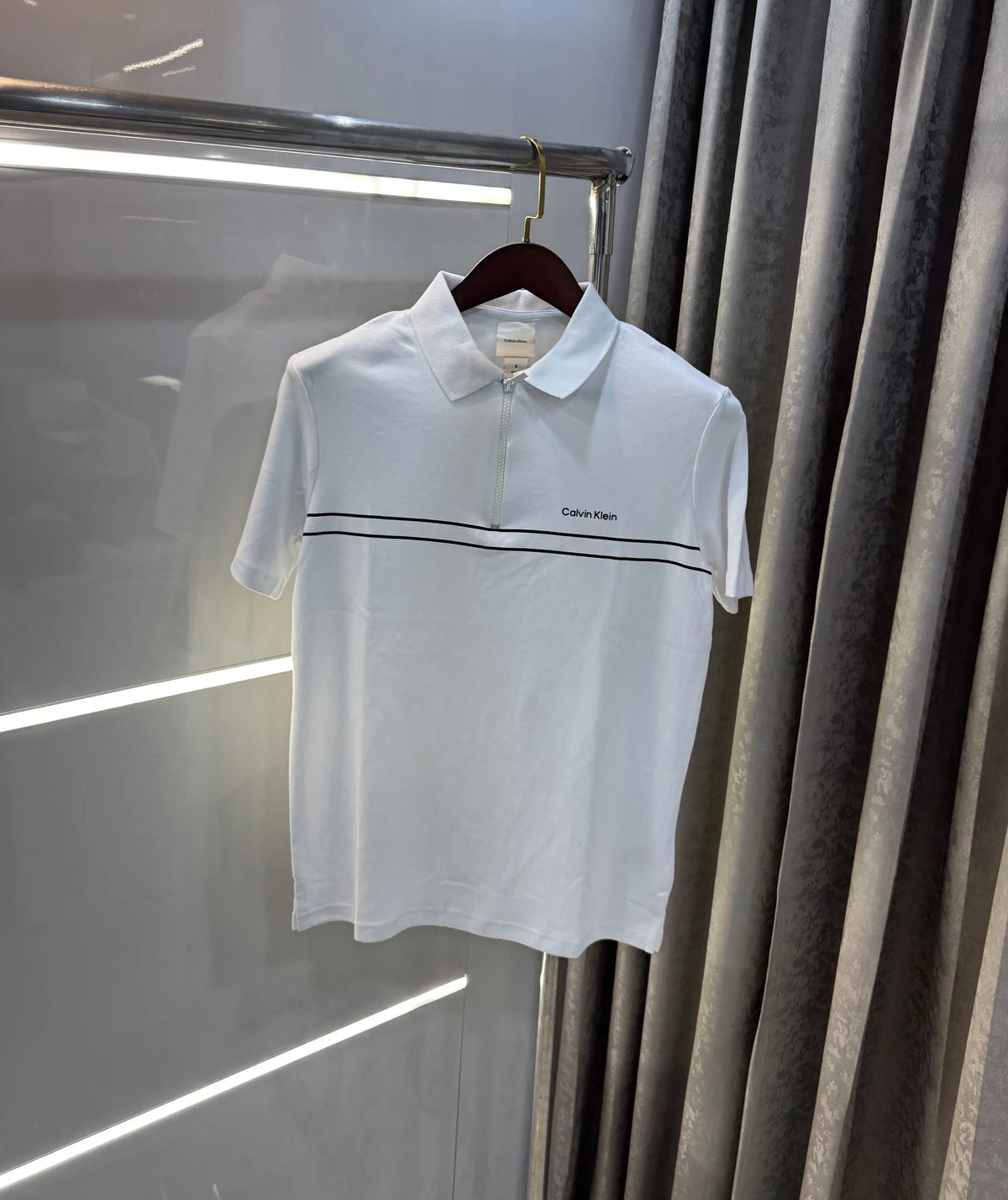 Calvin Klein White Premium Polo T-Shirt