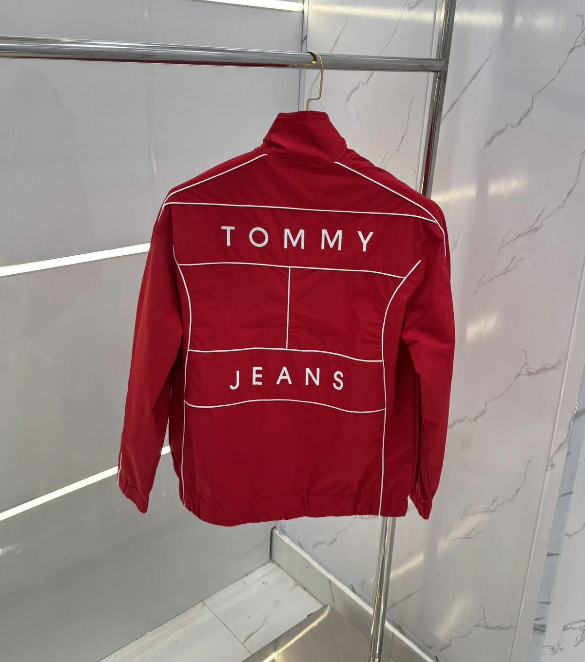 Tomm y Hilfige r Red Imported Premium WindBreaker Jacket