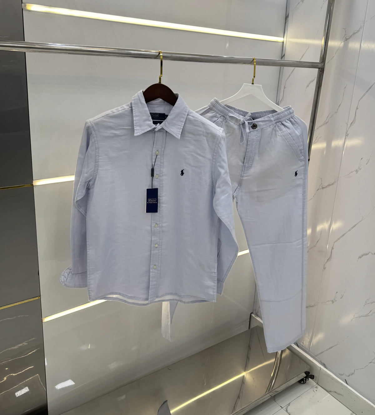Ralph Lauren Sky Blue Logo Work Premium Tracksuit