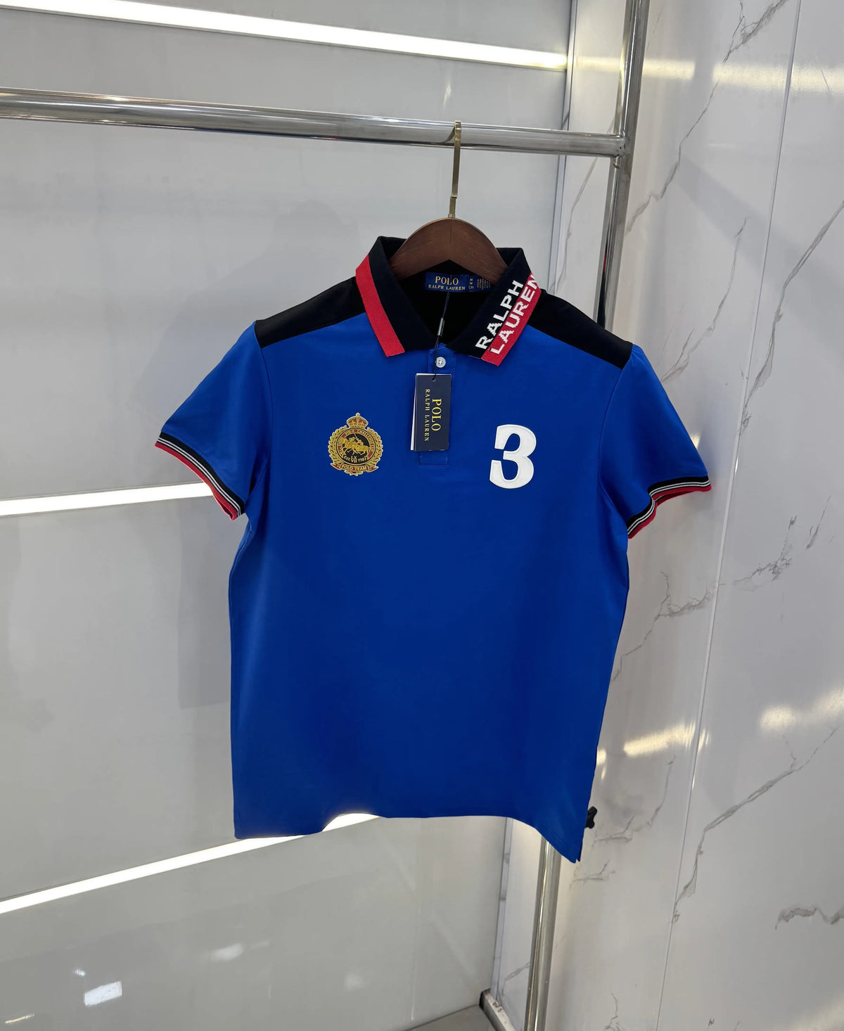 Ralph Lauren Blue Premium Polo T-shirt