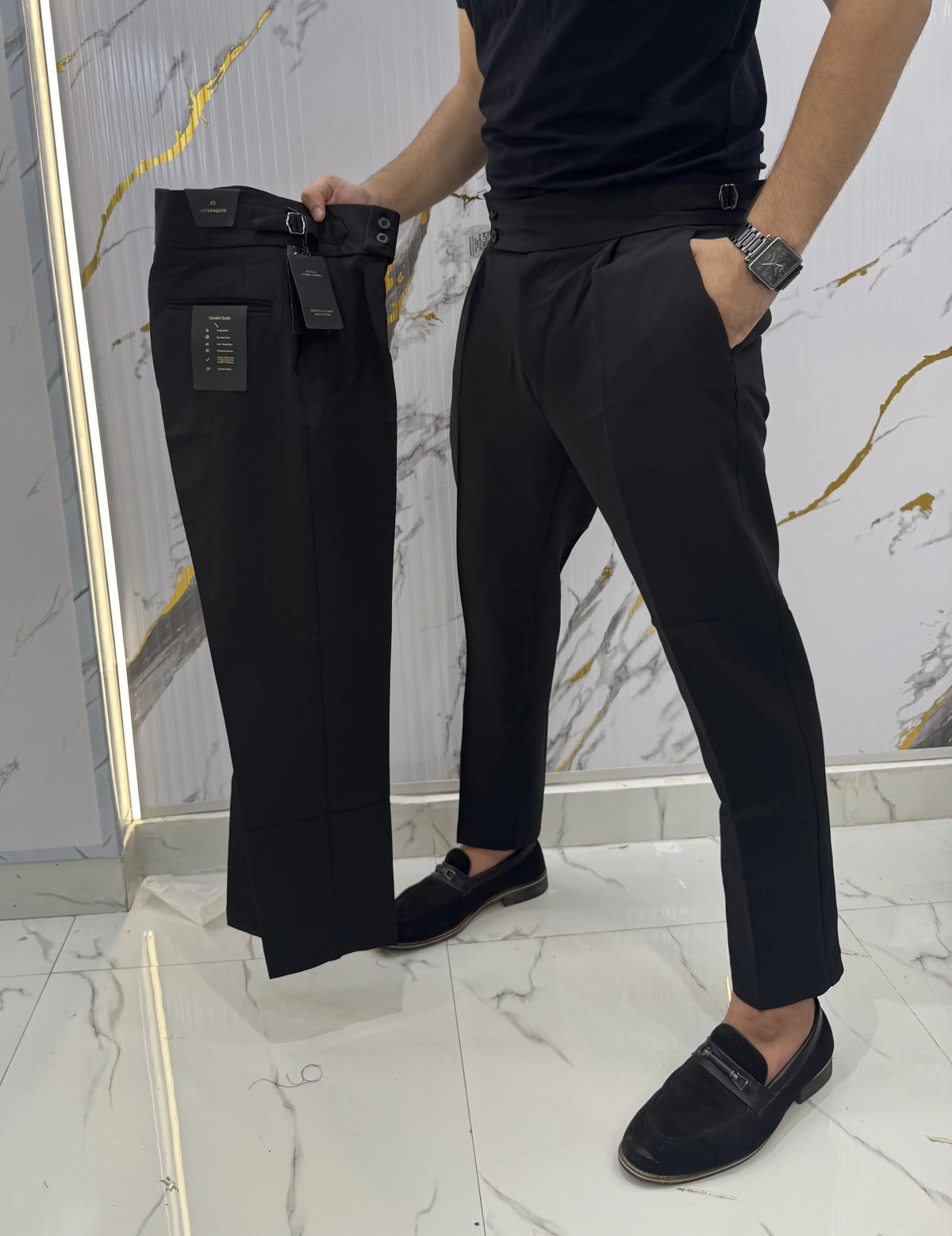 Astern Dion Black Imported Korean Trouser