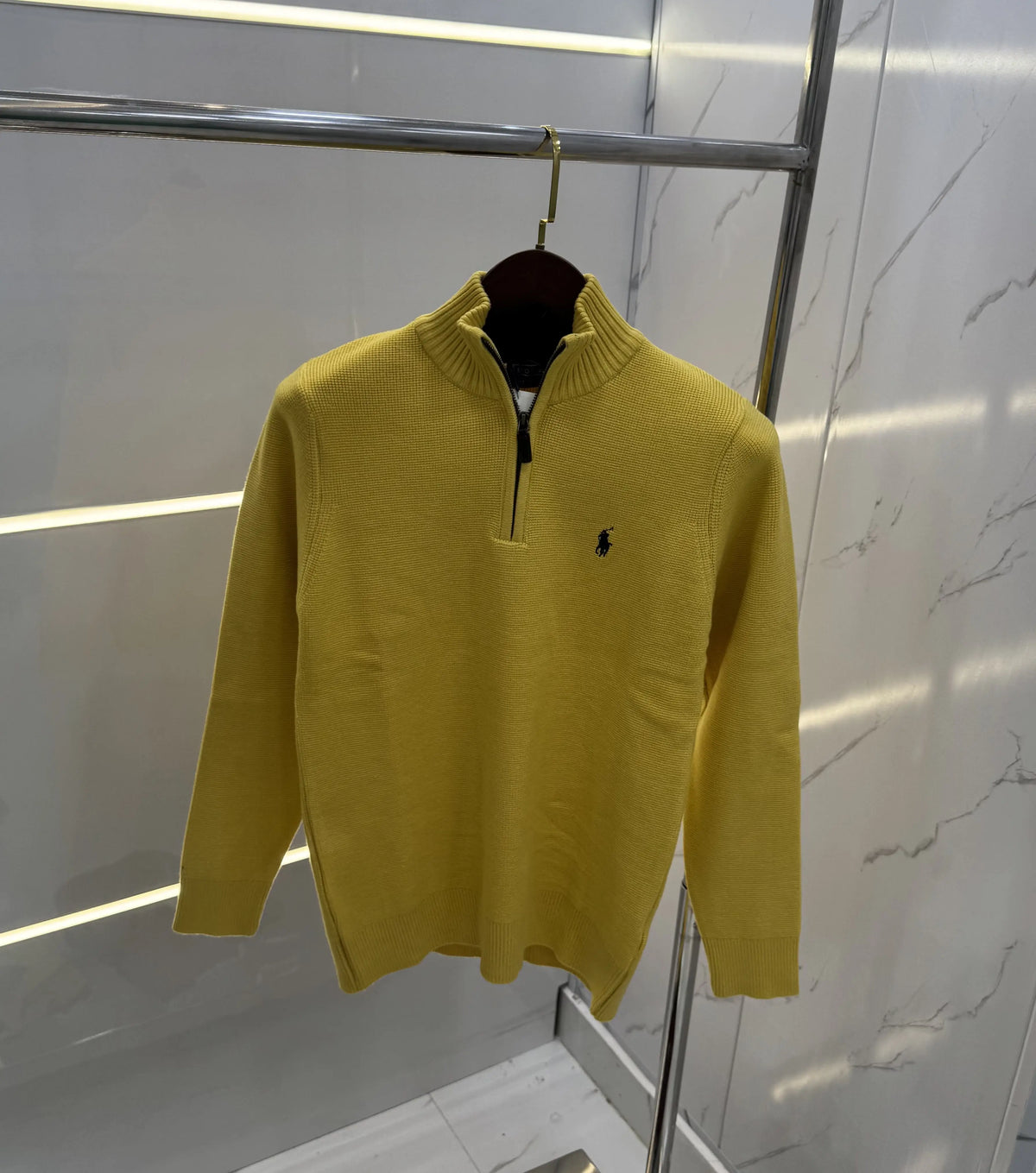 Ralph Lauren Yellow Imported Knitted Pull Over
