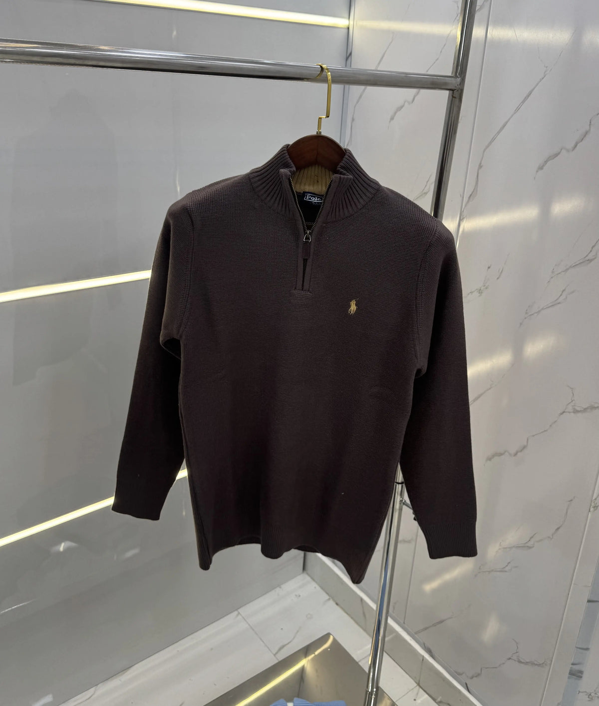 Ralph Lauren Brown Imported Knitted Pull Over