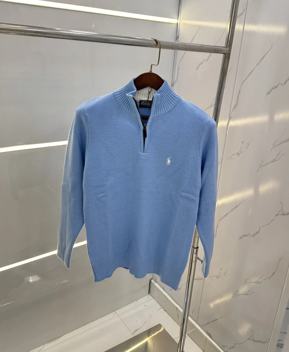 Ralph Lauren Sky Blue Imported Knitted Pull Over