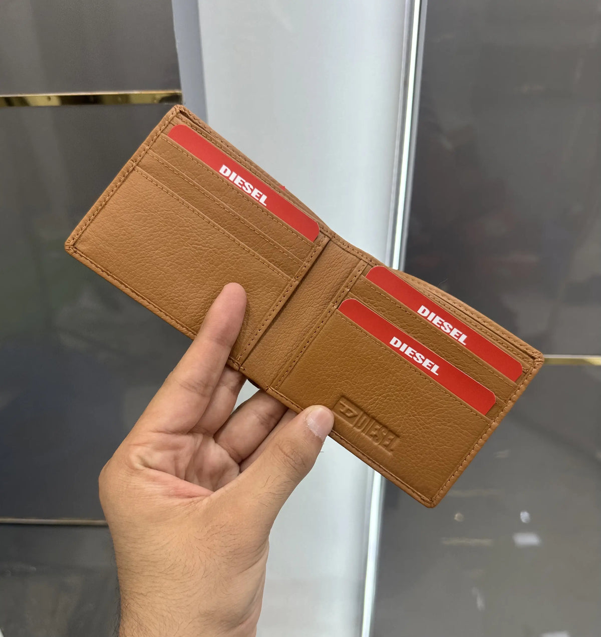 Balmai n Premium Wallet Tan Brown With Box b109