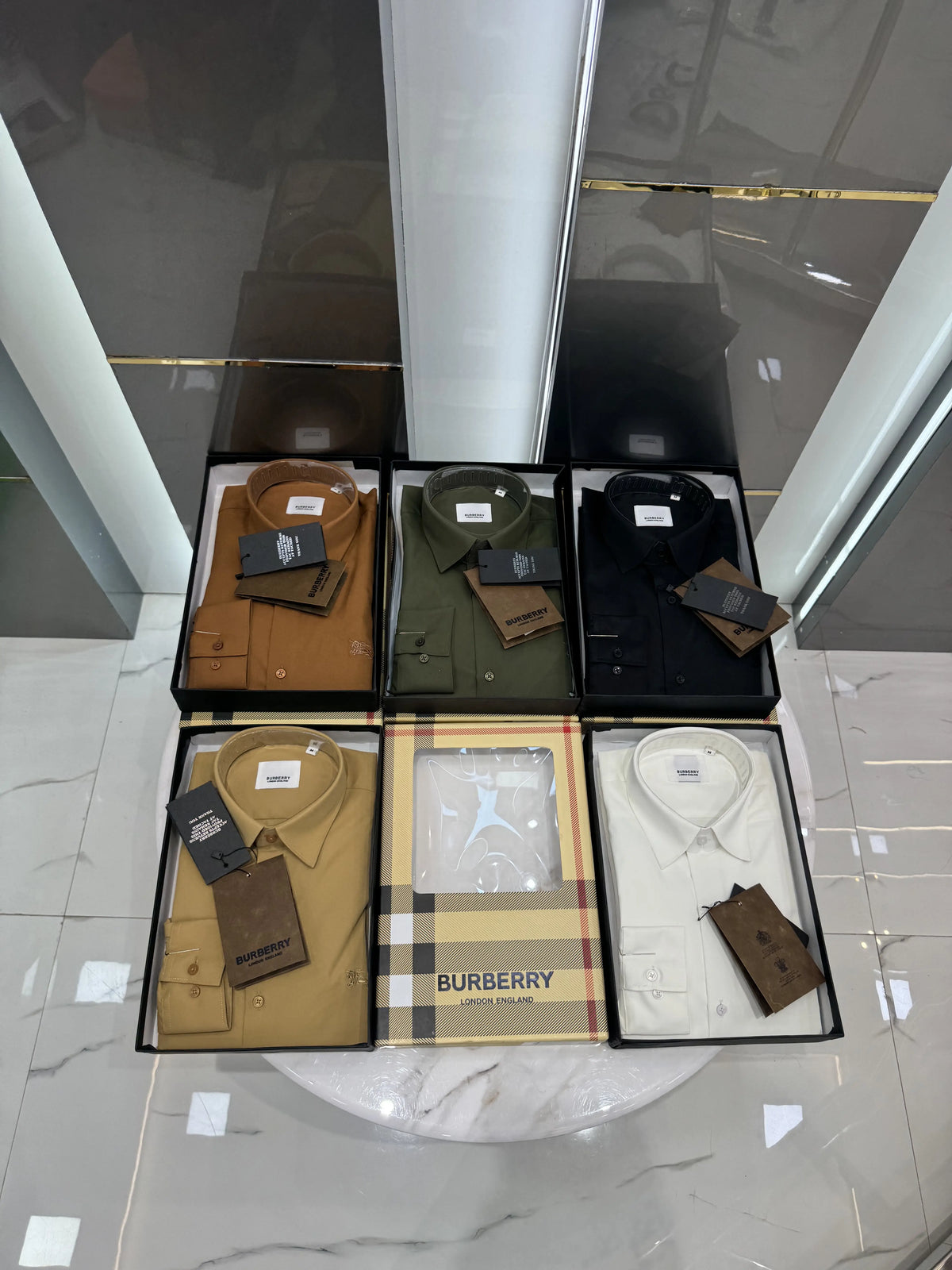 Burberr y Black Premium Shirt With Original Box