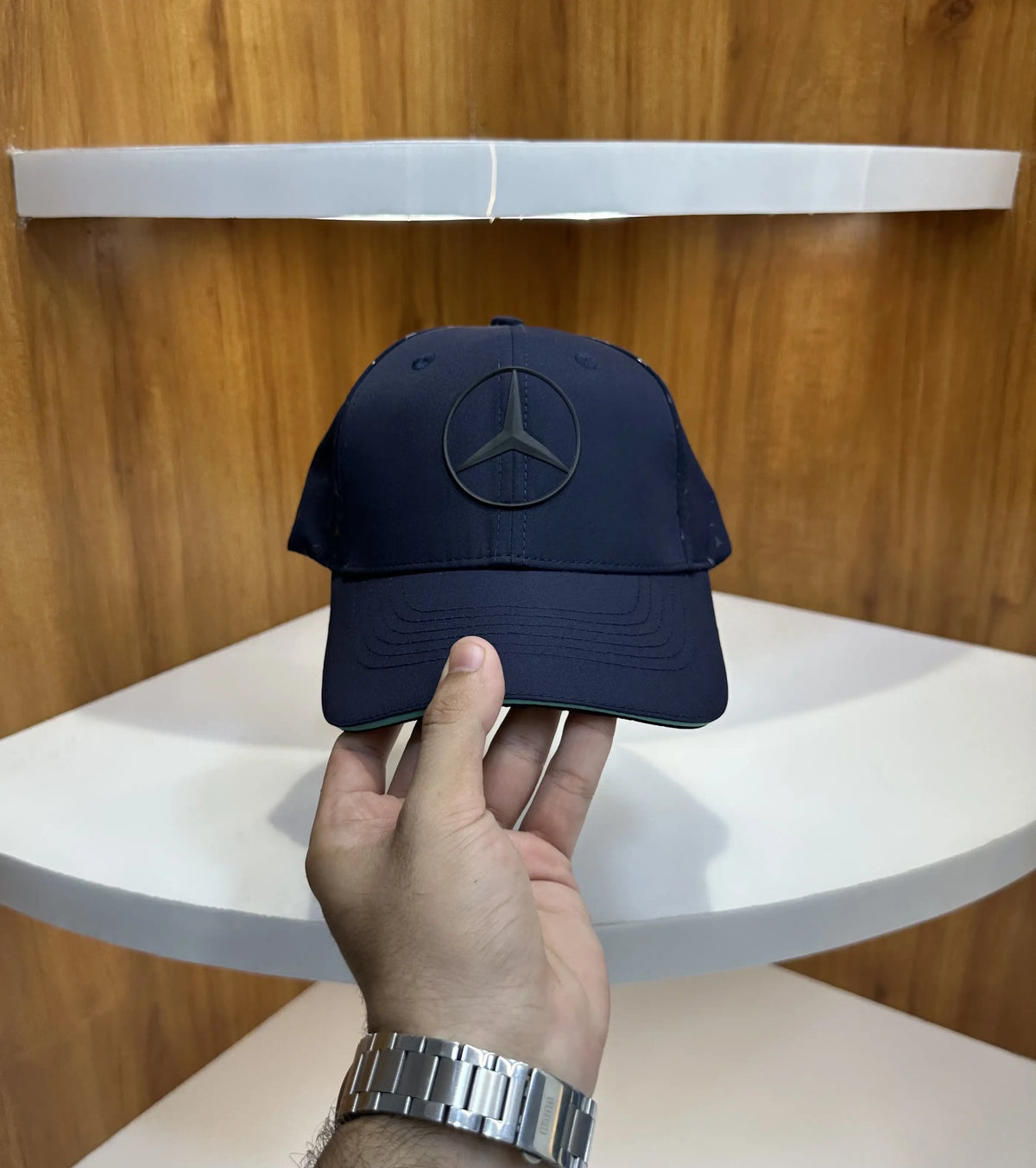 Mercedes Premium Imported Cap Navy m115