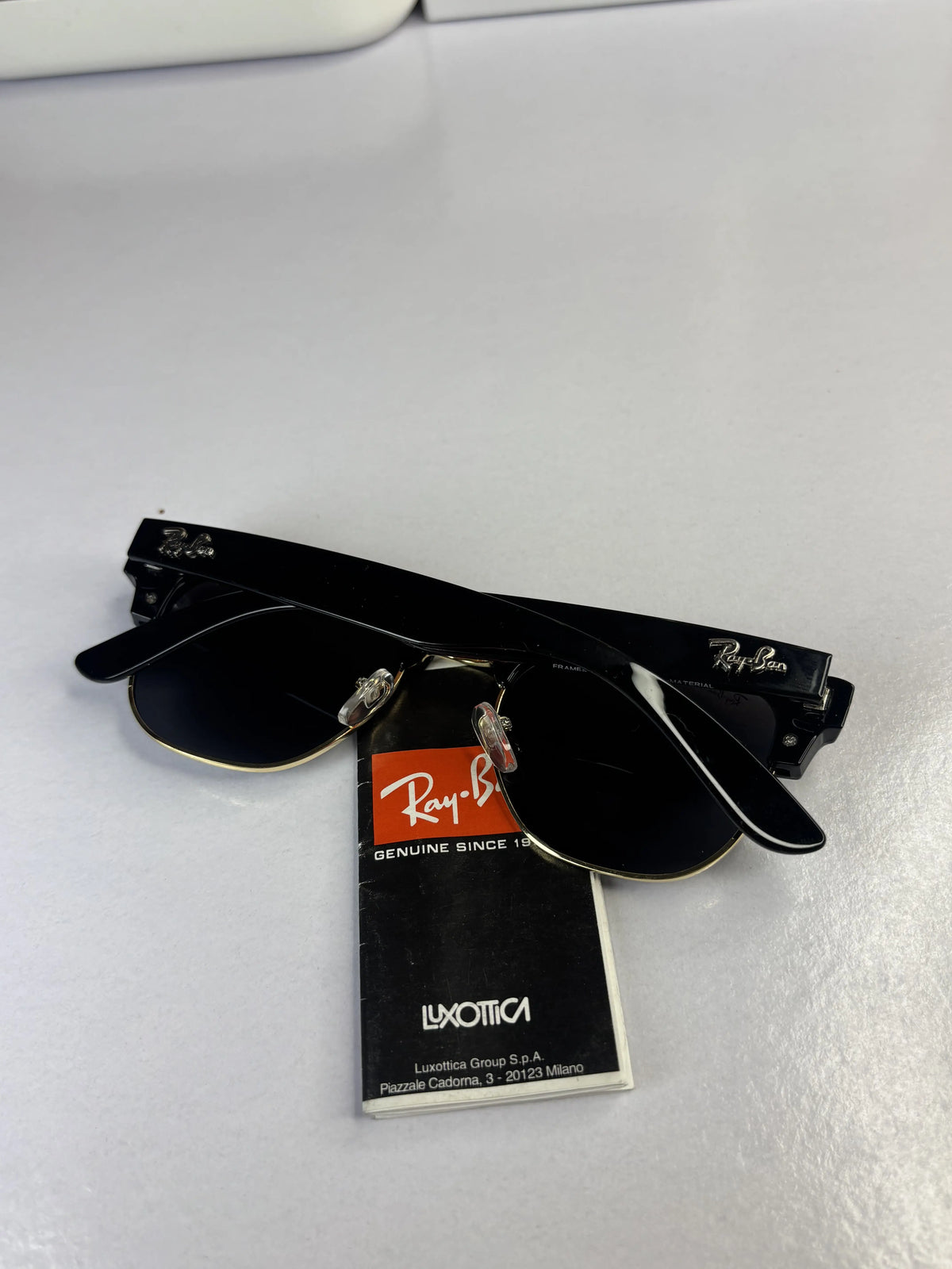 Rayban Clubmaster 0504 Gold Black