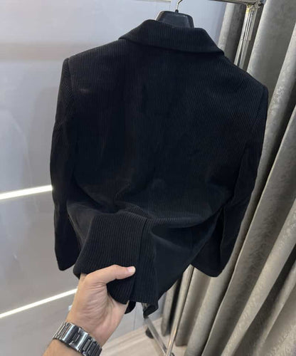 Balmai n Paris Black Embroidery Logo Imported Premium Blazer