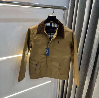 Ralp h Lauren Khakhi Imported Classic Bomber Jacket