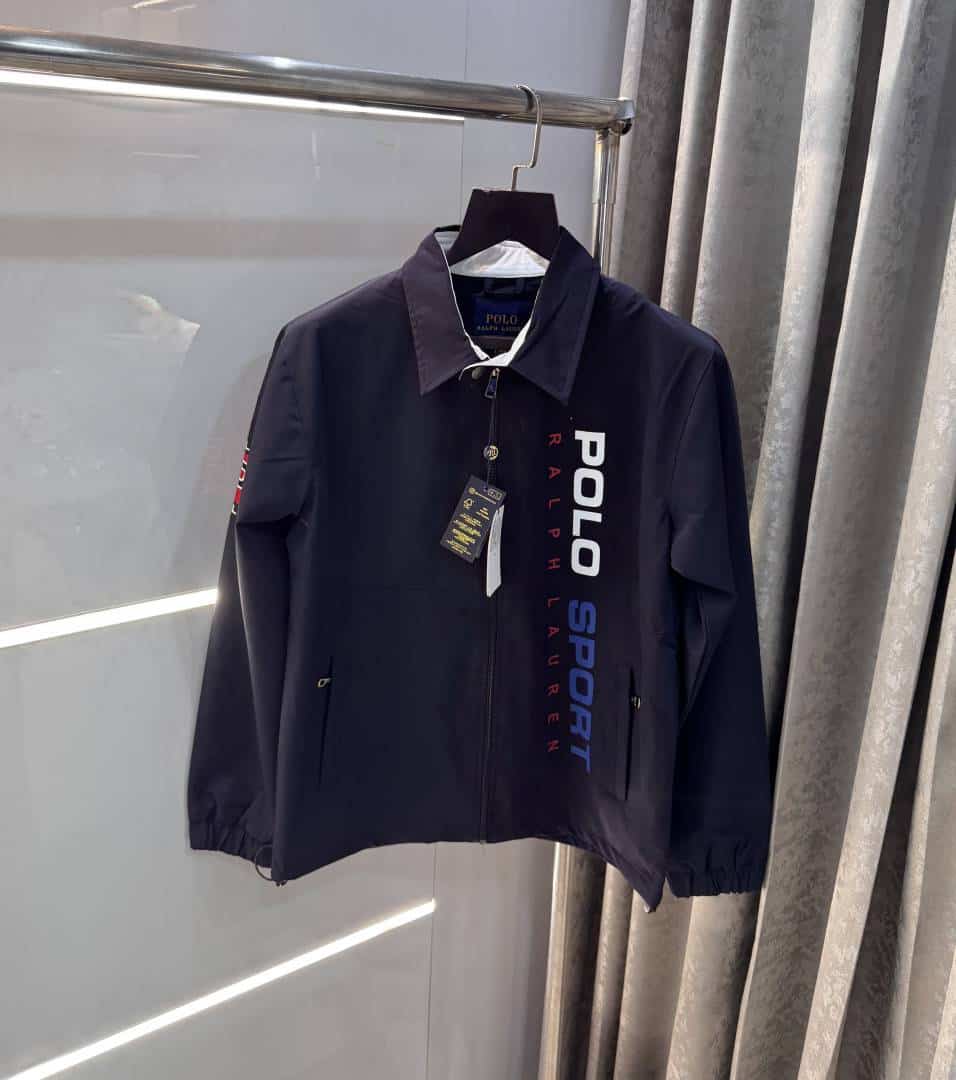 Ralp h Lauren Navy Blue Imported Premium Bomber Jacket