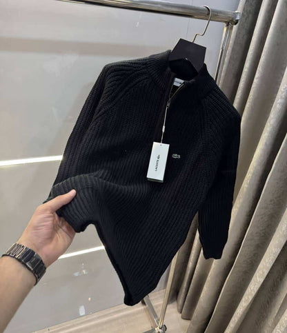 Lacost e Black Embroidery Logo Imported Knitted Premium Pull Over