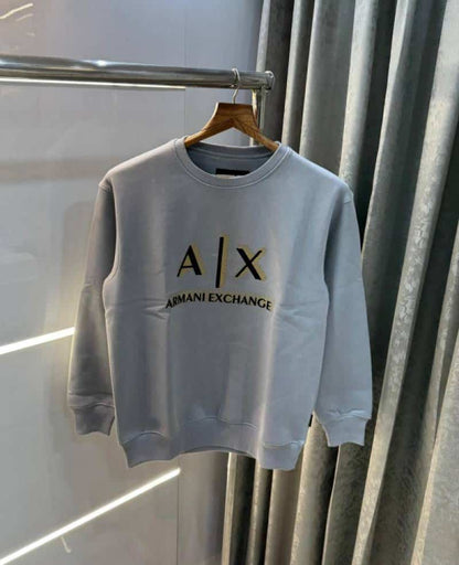 Arman i EXchange Light Grey EmboSSed Logo Premium Sweatshirt