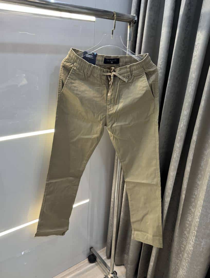 Gant Beige Premium Classic Cotton Pant