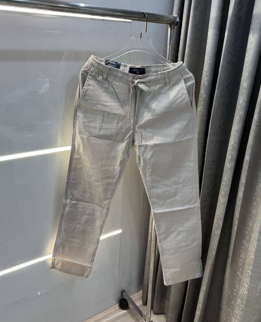Gant Cream Premium Classic Cotton Pant