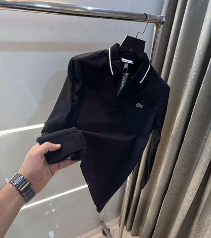 Lacost e Black Premium Classic Full Sleeves Polo T-Shirt