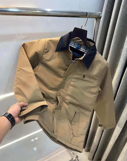Ralph  Lauren Beige Classic Bomber Jacket