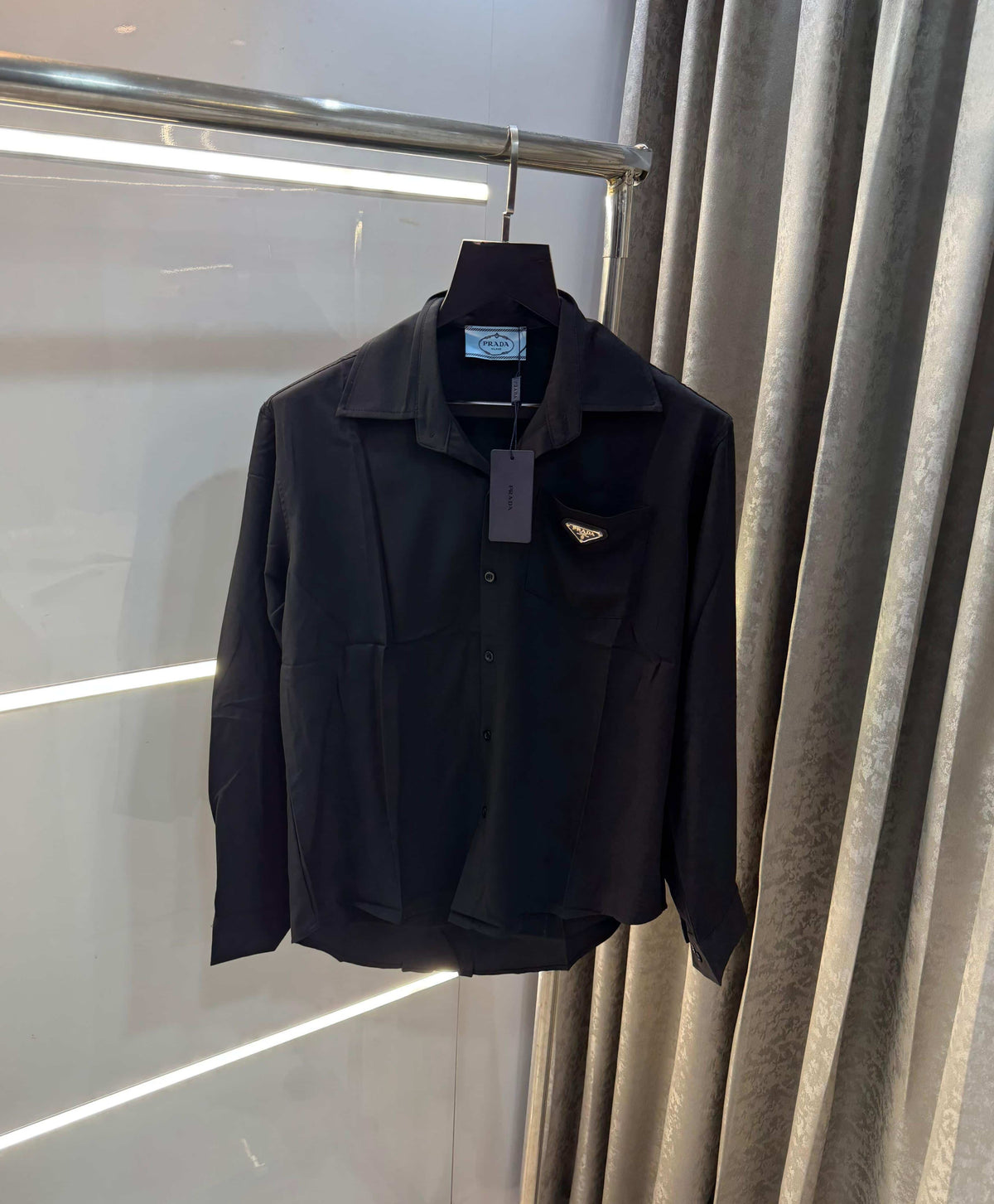 Prad a Milano Black Printed Imported full sleeve Shirt