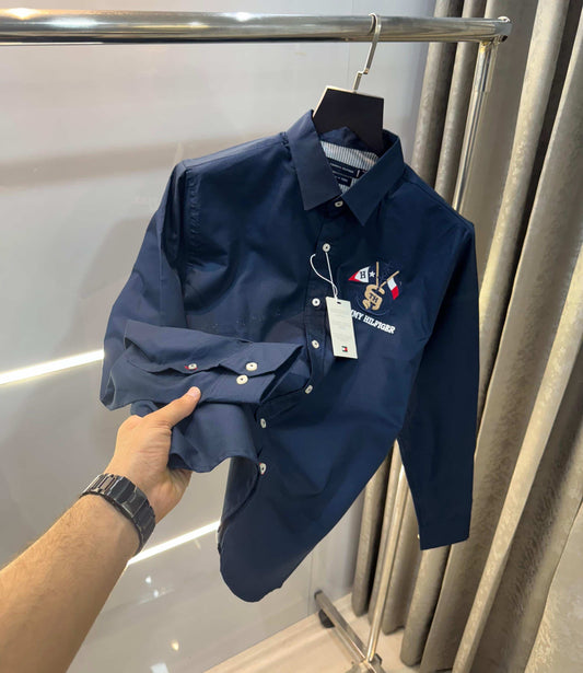 Tommy  Hilfiger navyy blue  Premium Classic Shirt