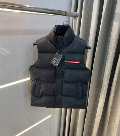 Prad a Milano Black Imported Sleeveless puffer Jacket