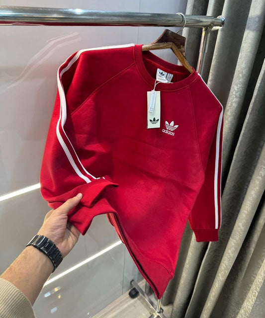 Adida s Black Embroidery Logo Imported Sweatshirt