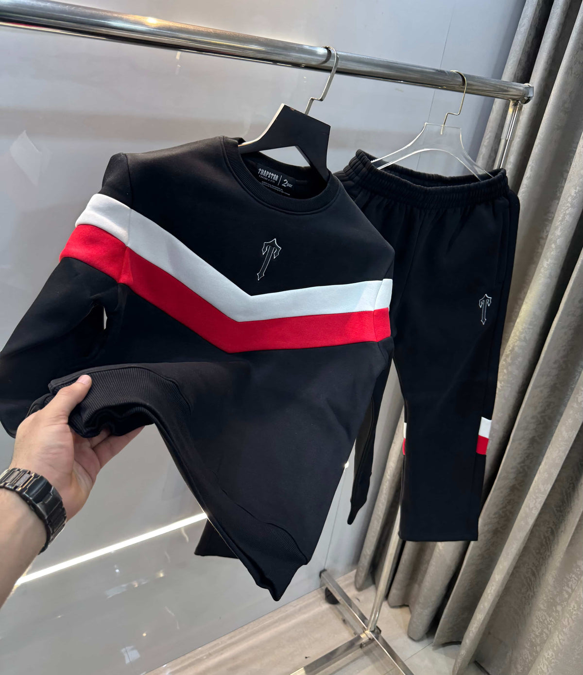 Trapstar Black Premium Imported Tracksuit