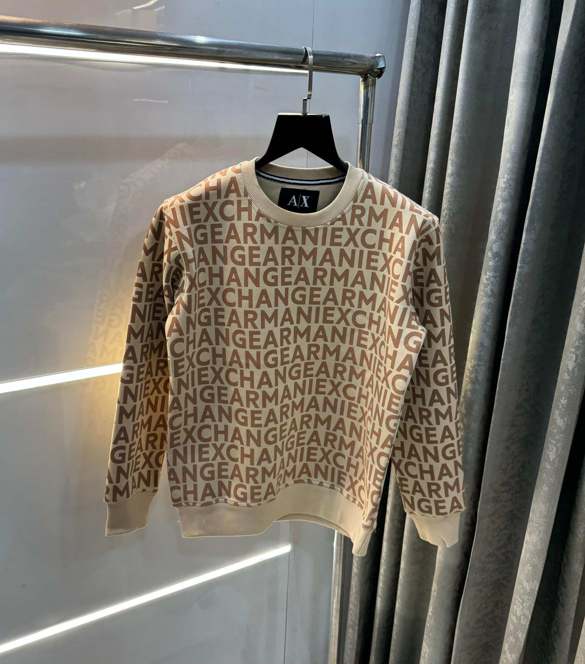 Arman i E-..Xchange  biege Print Premium Sweatshirt