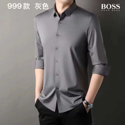 HUgo  BosS.. dark grey Premium Imported Shirt