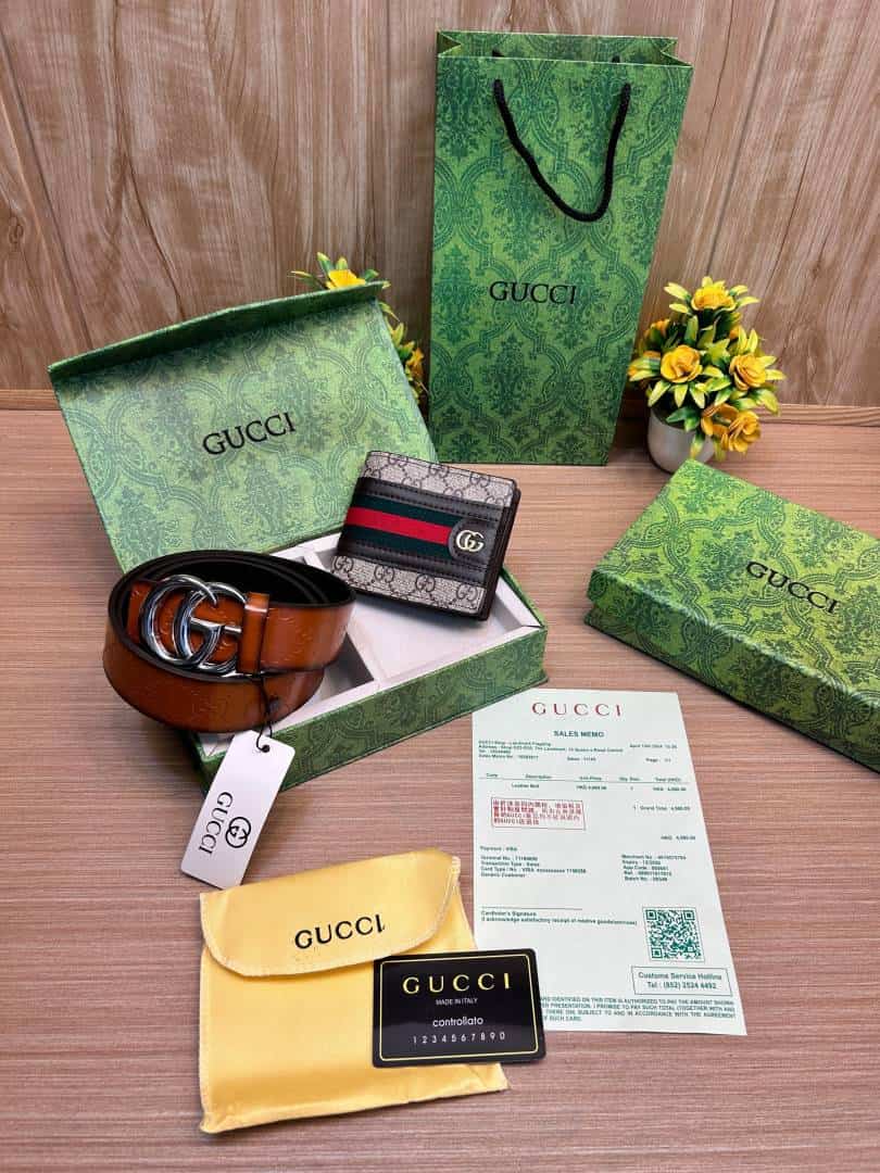 GUCCI_Premium_Belt_&_wallet_Combo_C424