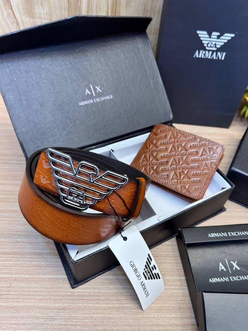 ARMANI_Premium_Belt_&_wallet_Combo_C419