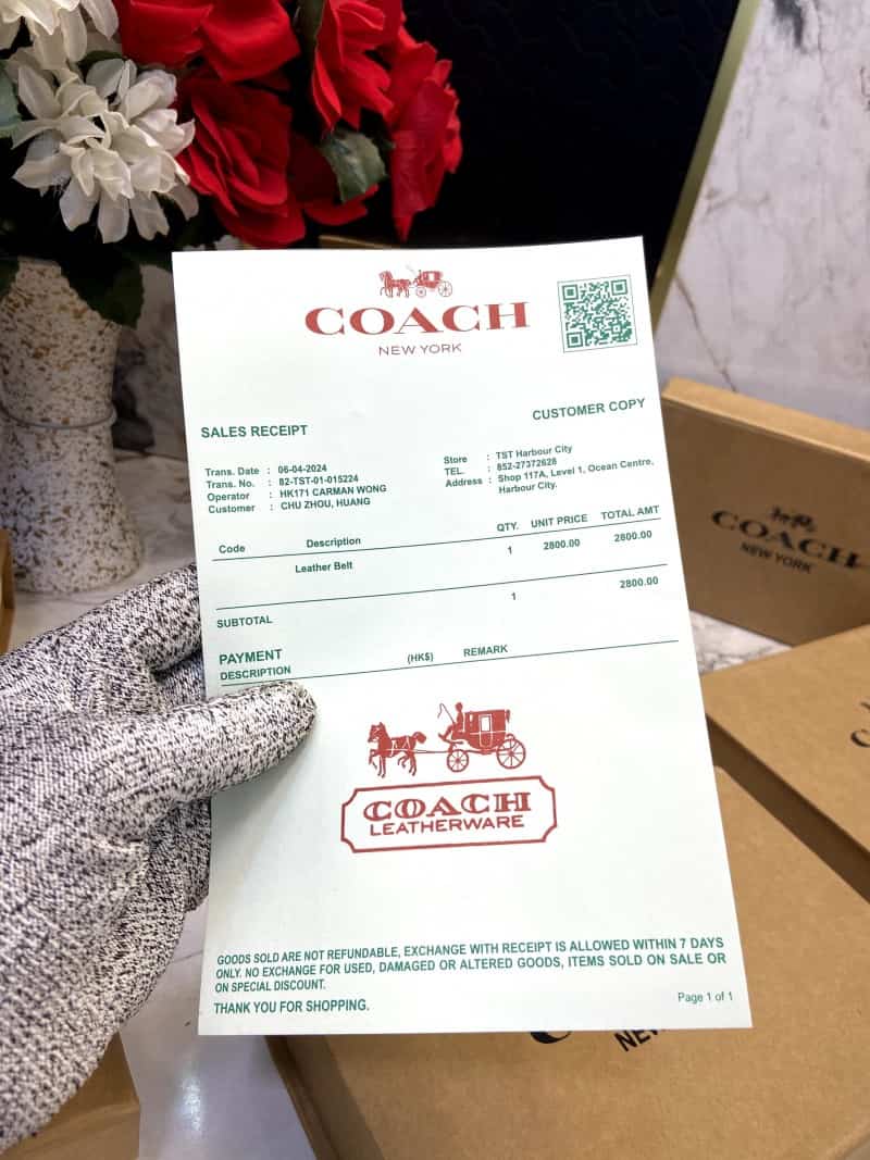 COACH_Premium_Belt_&_Wallet_Combo_C363