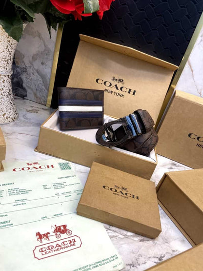 COACH_Premium_Belt_&_Wallet_Combo_C361