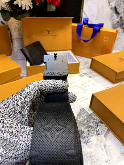 LOUIS_VUITTON Premium_Belt_&_wallet_Combo_C341
