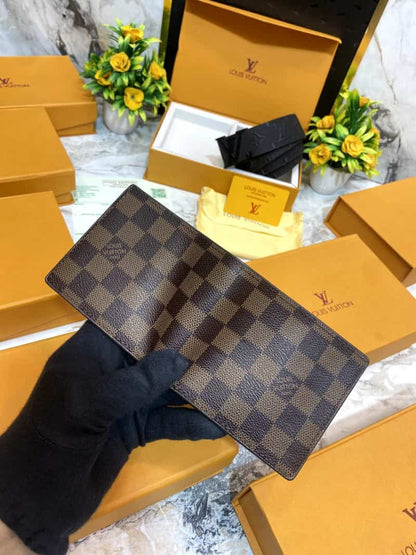 LOUI_S VUITTONN Premium Belt & wallet Combo C322